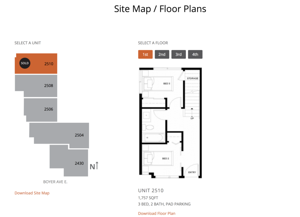 Van Wyck and Porter site map.