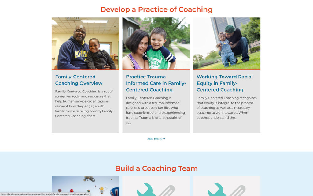 Family-centered Coaching Home Page