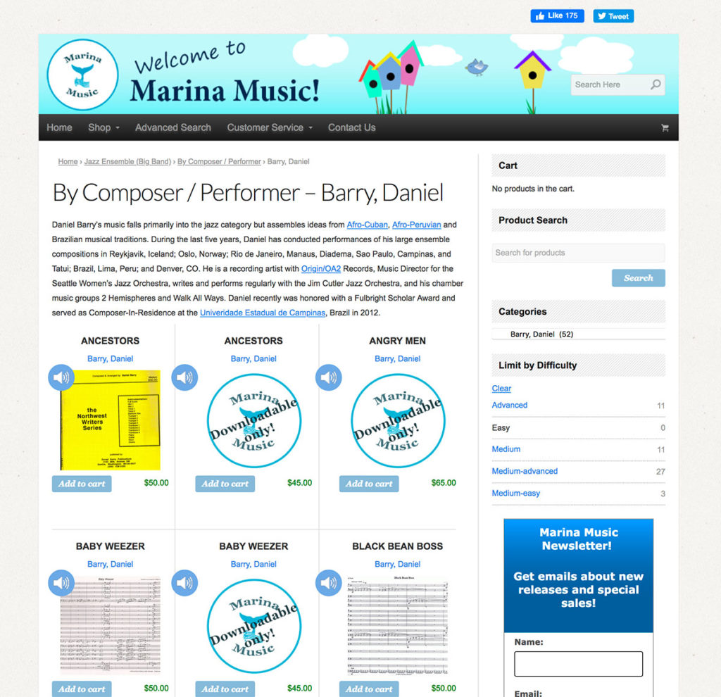 Marina Music Original Category Page
